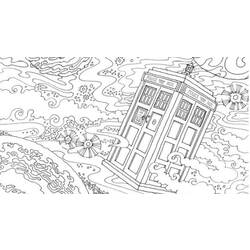 Раскраски: Доктор Кто - Бесплатные раскраски для печати