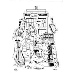 Раскраска: Доктор Кто (Телешоу) #153164 - Бесплатные раскраски для печати