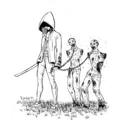 Раскраска: Ходячие мертвецы (Телешоу) #152090 - Бесплатные раскраски для печати