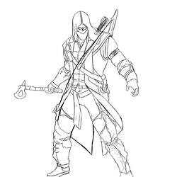 Раскраски: Assassin's Creed - Бесплатные раскраски для печати