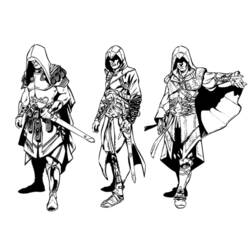 Раскраска: Assassin's Creed (Видео игры) #111933 - Бесплатные раскраски для печати