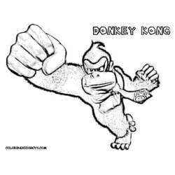 Раскраска: Донки Конг (Видео игры) #112180 - Бесплатные раскраски для печати
