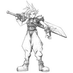 Раскраски: Final Fantasy - Бесплатные раскраски для печати