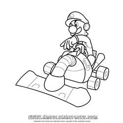 Раскраска: Марио Карт (Видео игры) #154475 - Бесплатные раскраски для печати