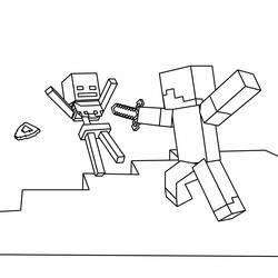 Раскраска: Minecraft (Видео игры) #113752 - Бесплатные раскраски для печати