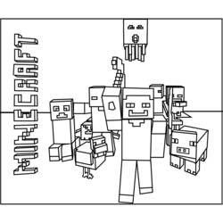 Раскраска: Minecraft (Видео игры) #113761 - Бесплатные раскраски для печати