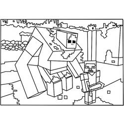 Раскраска: Minecraft (Видео игры) #113845 - Бесплатные раскраски для печати