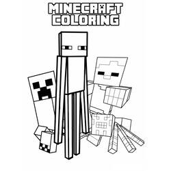 Раскраска: Minecraft (Видео игры) #113851 - Бесплатные раскраски для печати