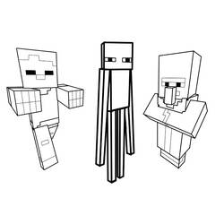 Раскраска: Minecraft (Видео игры) #113873 - Бесплатные раскраски для печати