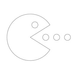 Раскраска: Pac-человек (Видео игры) #114181 - Бесплатные раскраски для печати