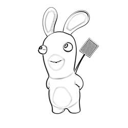 Раскраска: Бешеные кролики (Видео игры) #114722 - Бесплатные раскраски для печати