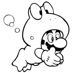 Раскраска: Super Mario Bros (Видео игры) #153567 - Бесплатные раскраски для печати