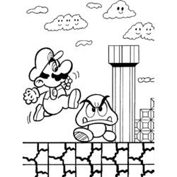 Раскраска: Super Mario Bros (Видео игры) #153581 - Бесплатные раскраски для печати
