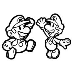Раскраска: Super Mario Bros (Видео игры) #153597 - Бесплатные раскраски для печати