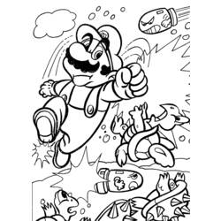 Раскраска: Super Mario Bros (Видео игры) #153627 - Бесплатные раскраски для печати