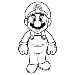 Раскраска: Super Mario Bros (Видео игры) #153655 - Бесплатные раскраски для печати