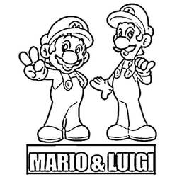 Раскраска: Super Mario Bros (Видео игры) #153722 - Бесплатные раскраски для печати