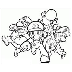 Раскраска: Super Mario Bros (Видео игры) #153746 - Бесплатные раскраски для печати