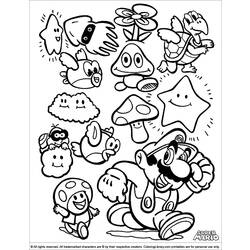 Раскраска: Super Mario Bros (Видео игры) #153780 - Бесплатные раскраски для печати
