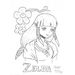 Раскраска: Zelda (Видео игры) #113243 - Бесплатные раскраски для печати