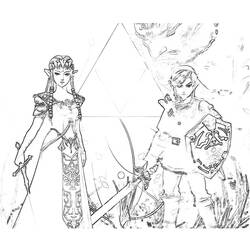 Раскраска: Zelda (Видео игры) #113274 - Бесплатные раскраски для печати